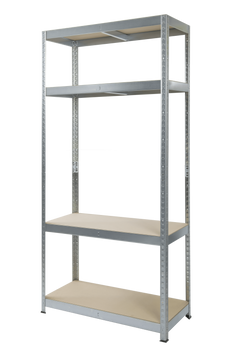 Стеллаж 1650x800x300 мм 4 полок ХДФ металлический оцинкование StahlPro Pure STALPRO_Pure-4P-165-80-30_175 фото
