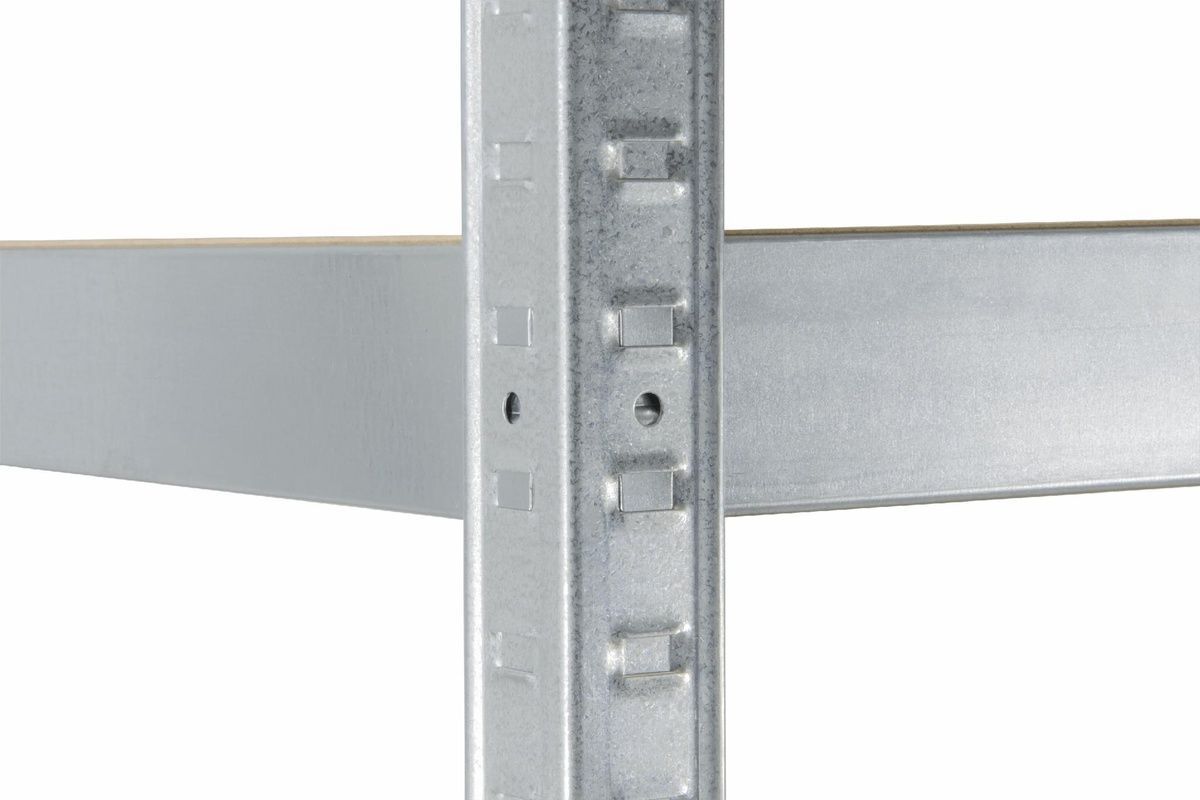Стелаж 1800x900x450 мм 5 полиць ХДФ металевий оцинкований StahlPro Pure STALPRO_Pure-5P-180-90-45_200 фото