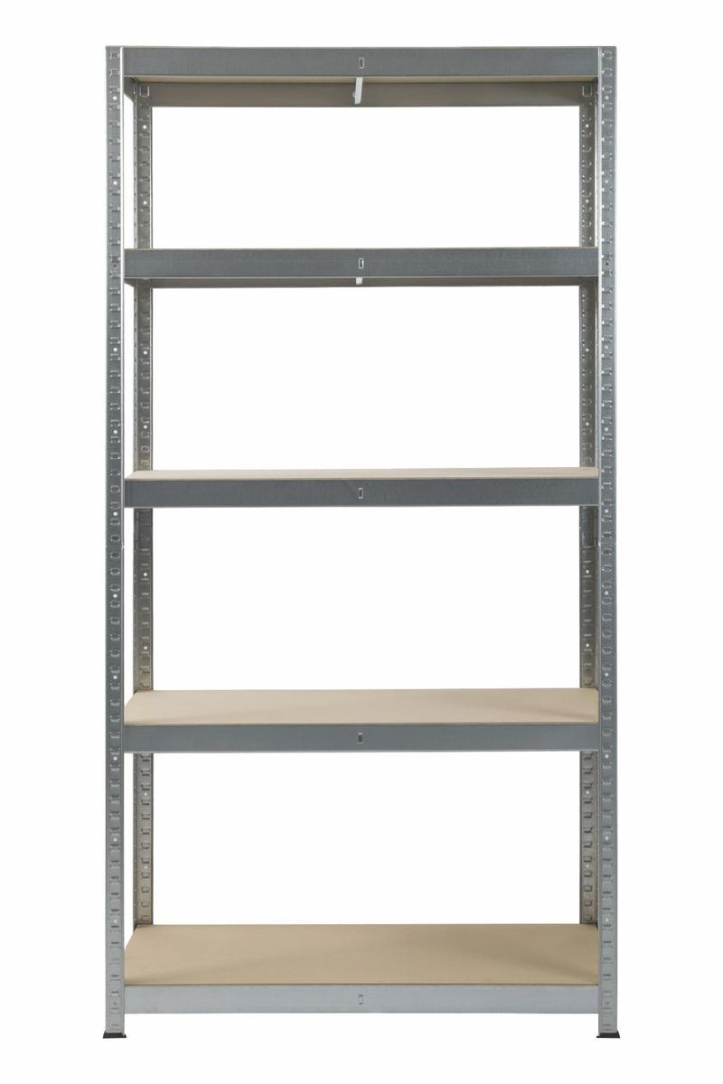 Стелаж 1800x900x450 мм 5 полиць ХДФ металевий оцинкований StahlPro Pure STALPRO_Pure-5P-180-90-45_200 фото