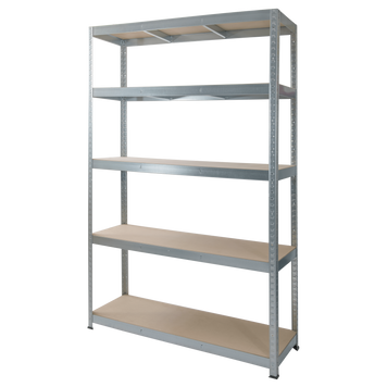 Стеллаж 2250x1100x450 мм 5 полок ХДФ металлический оцинкованный StahlPro Pure STALPRO_Pure-5P-225-110-45_200 фото