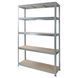 Стелаж 2250x1100x450 мм 5 полиць ХДФ металевий оцинкований StahlPro Pure STALPRO_Pure-5P-225-110-45_200 фото 11