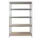 Стелаж 2250x1100x450 мм 5 полиць ХДФ металевий оцинкований StahlPro Pure STALPRO_Pure-5P-225-110-45_200 фото 4