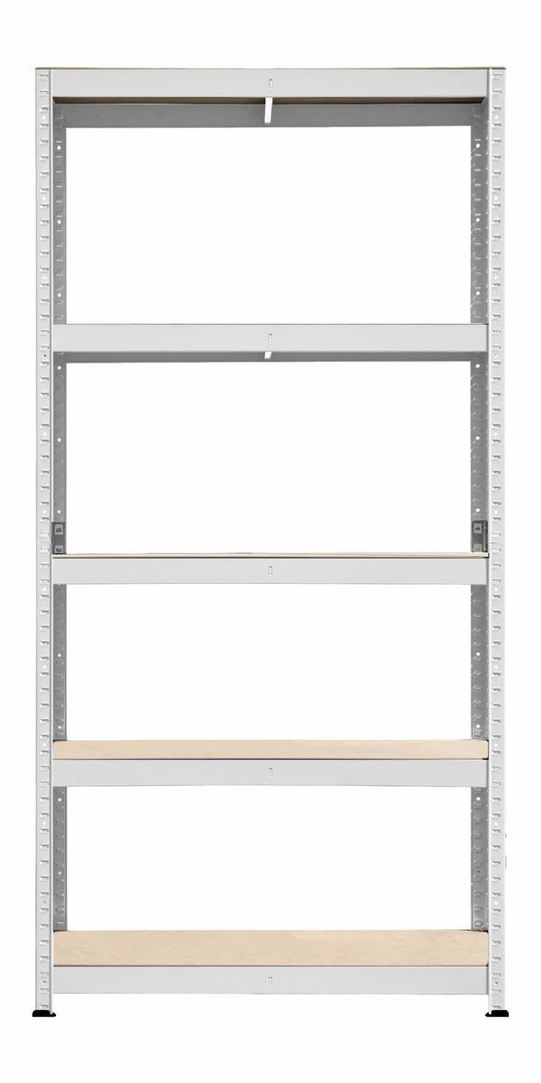Стелаж 1800x900x500 мм 5 полиць ХДФ металевий фарбований StahlPro Spectrum STALPRO_Spectrum-5P-180-90-50W-175 фото
